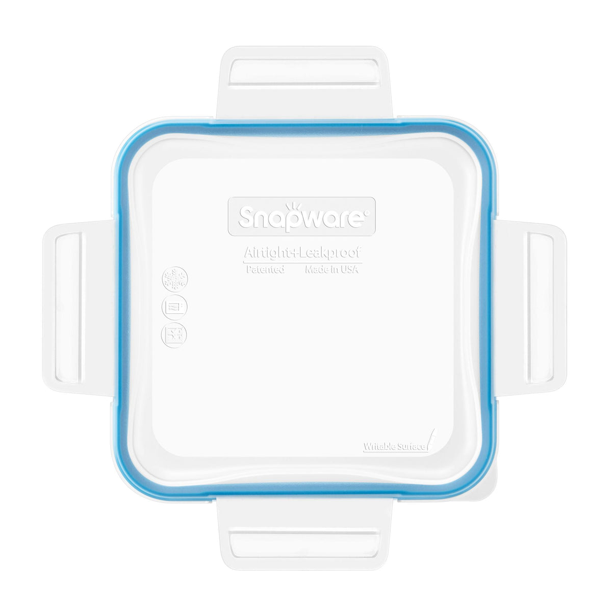 Snapware® Total Solution® Medium Square Plastic Lid with Light Blue Seal
