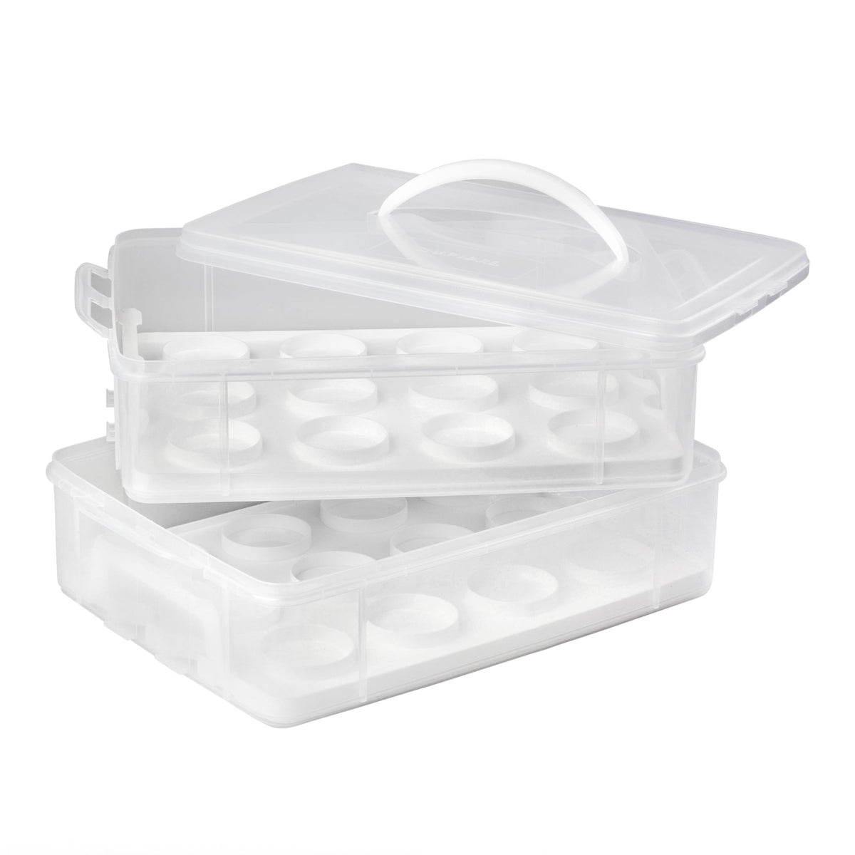 Snapware® Snap 'N Stack Enter-Tainers 2-Layer Cookie, Cake & Brownie Carrier