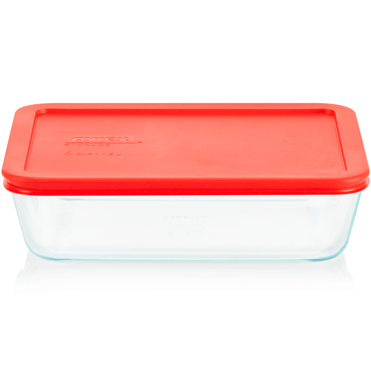 Pyrex® Simply Store® 6-Cup Rectangle Glass Storage with Plastic Lid