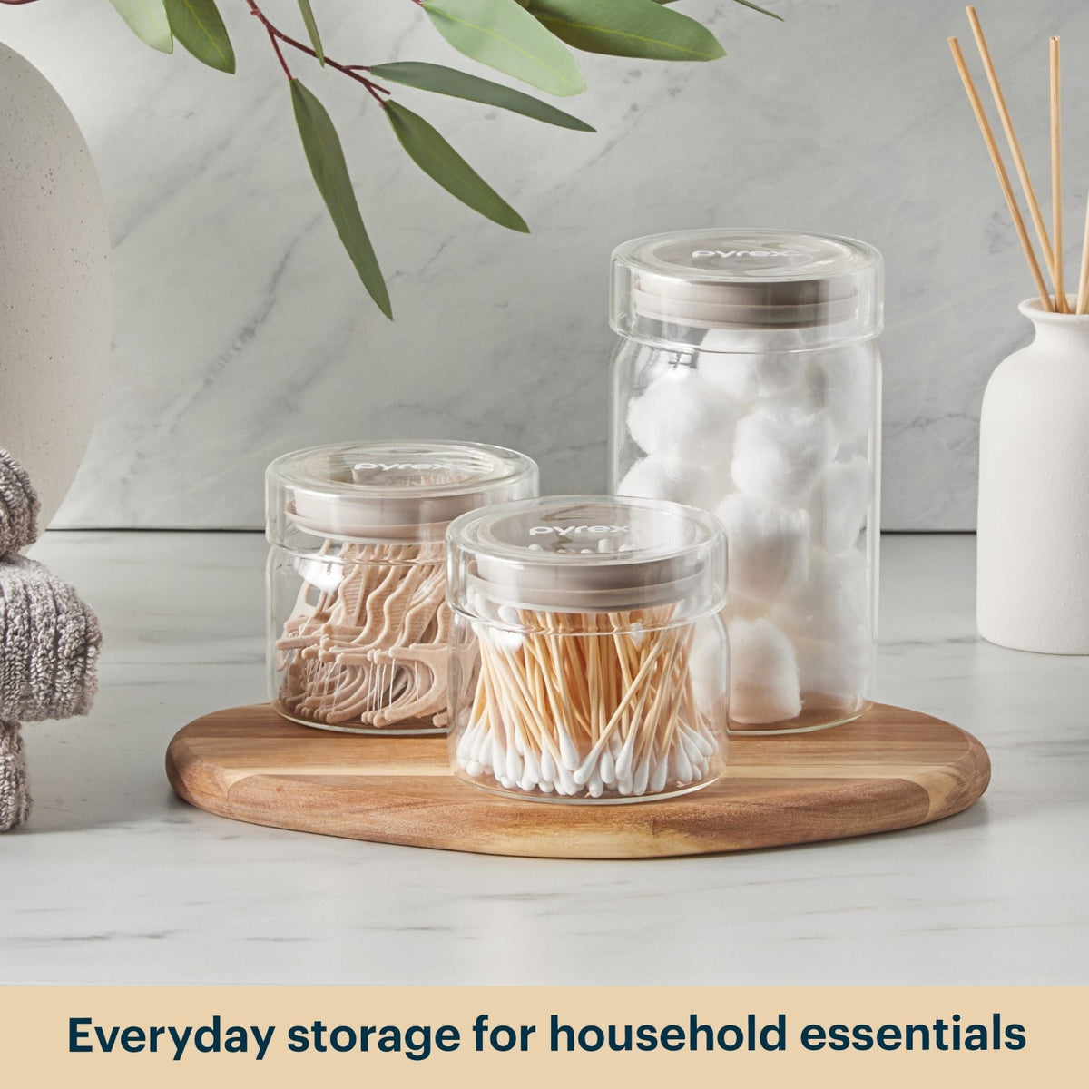 Pyrex® 6-Piece Glass Canister Set