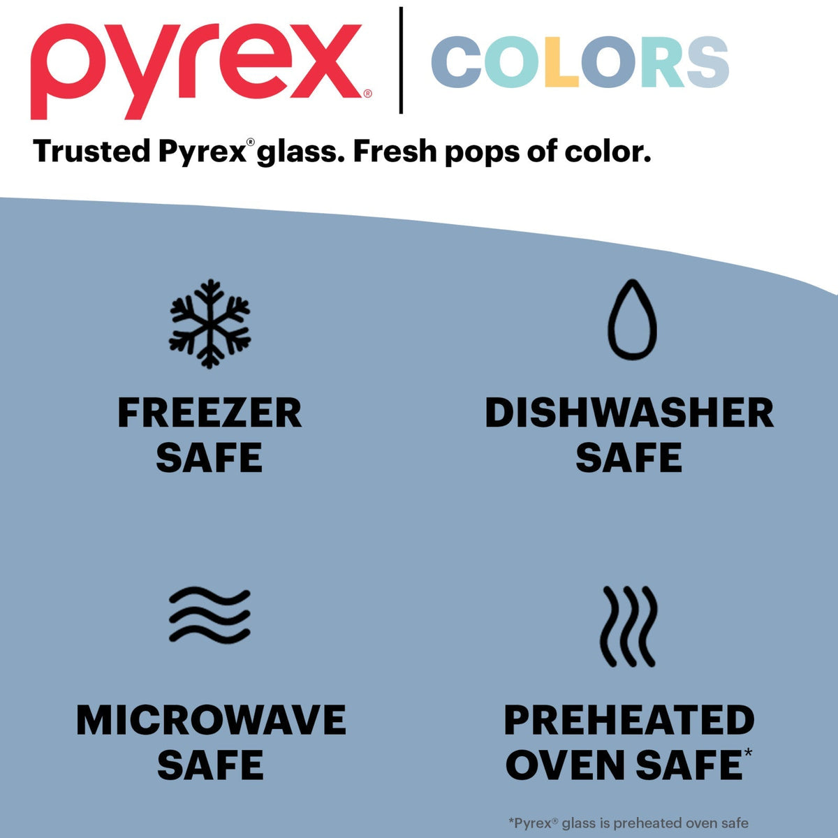 Pyrex® Colors Sculpted Tinted 9" x 13" Baking Dish with Plastic Lid, Smoke