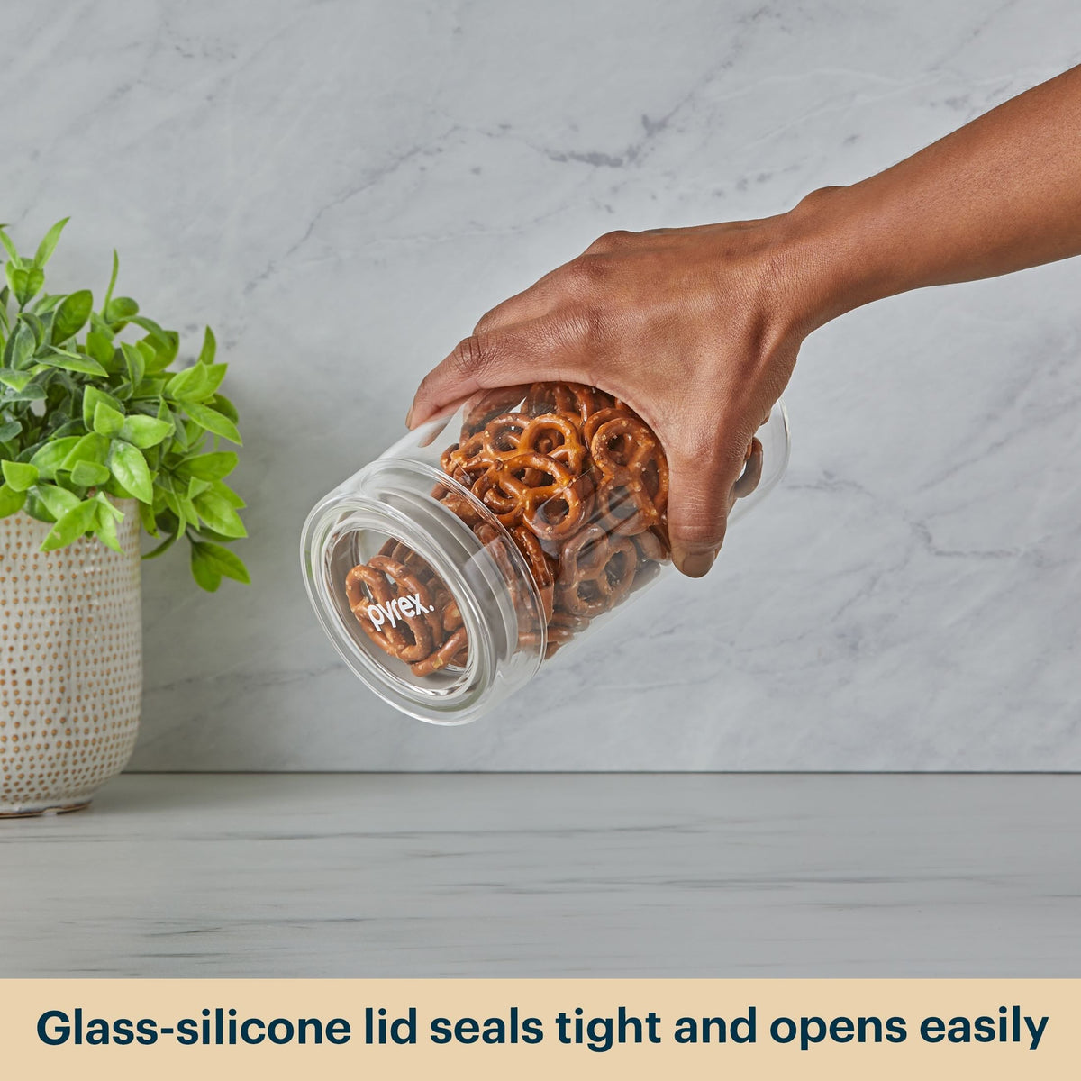 Pyrex® 4-Piece Glass Canister Set